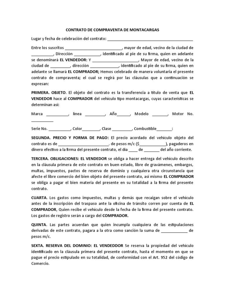 Cómo hacer un contrato de alquiler de una montacargas - Cómo hacer un contrato de servicios sencillo como hacer un contrato de una montacarga - Cómo hacer un contrato de servicios sencillo