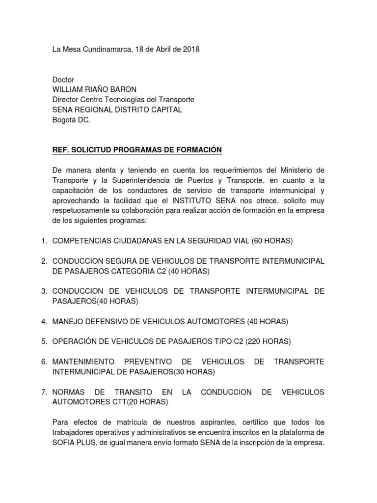 Carta Solicitud Manejo de Montacargas SENA: Guía Completa - Cómo solicitar una capacitación al SENA carta solicitud manejo de montacargas sena - Cómo solicitar una capacitación al SENA
