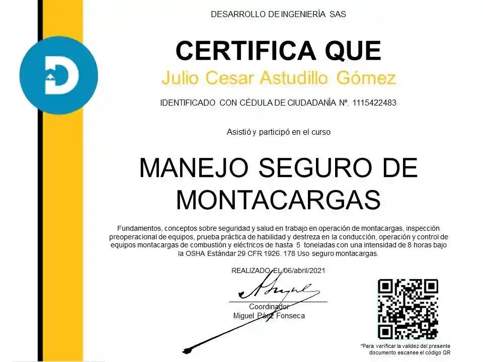 certificacion montacargas mosqura - Cuánto tiempo dura la certificación OSHA para montacargas